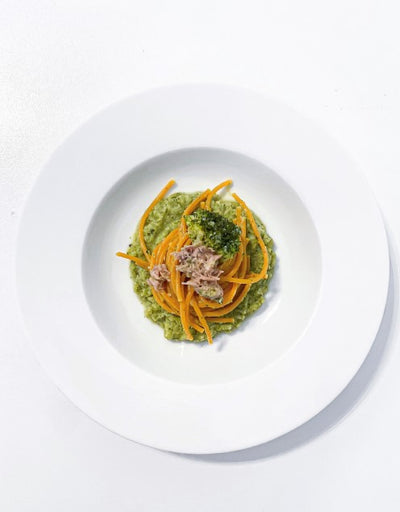 Turmeric-ginger spaghetti with tuna &amp; broccoli 